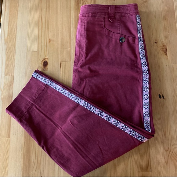 NWOT Anthropologie Tapered Side Stripe Pants - Picture 5 of 16